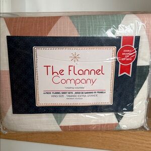 The Flannel company cotton flannel durable sheet set KING